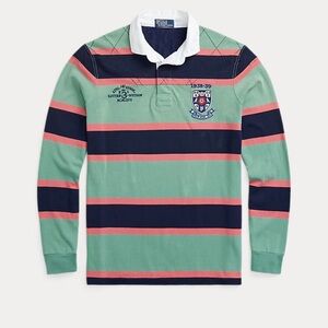 NWT Polo by Ralph Lauren Men's Classic Fit Striped Jersey Rugby Shirt Size S